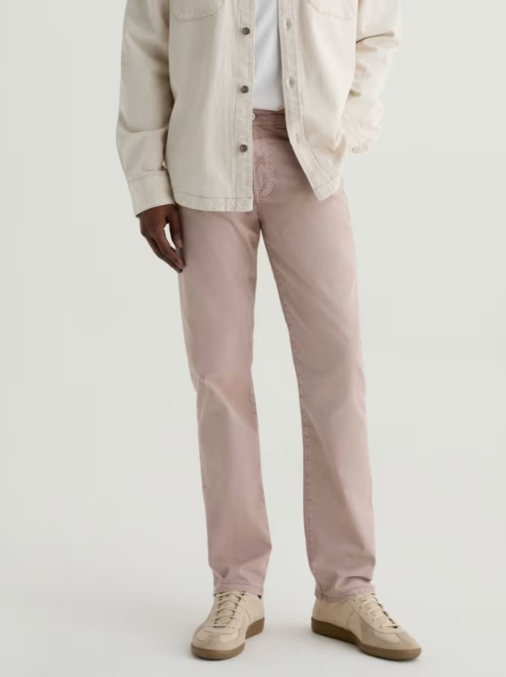 AG Adriano Goldschmied The Everett  Slim Straight Pants Desert Mauve Men's 30x32